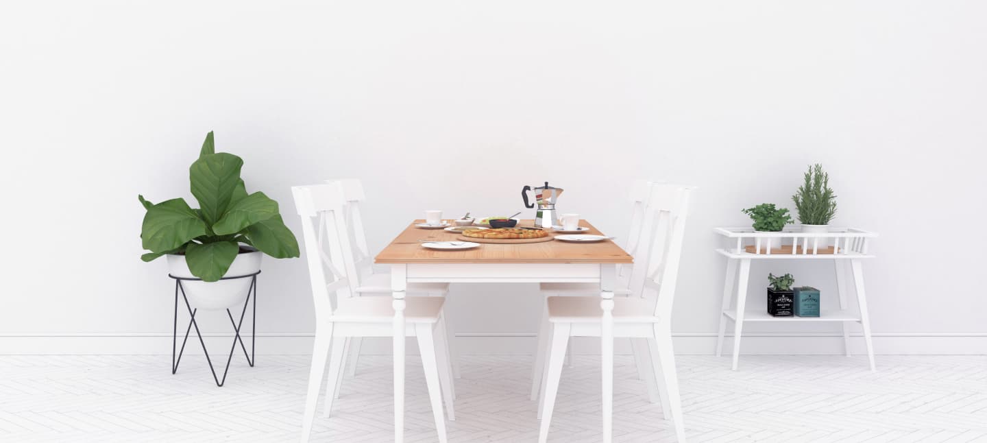 Damru restaurant dining table and chairs